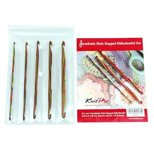 KnitPro 20730 Häkelnadel Set Symfonie Holz doppelseitig von KnitPro