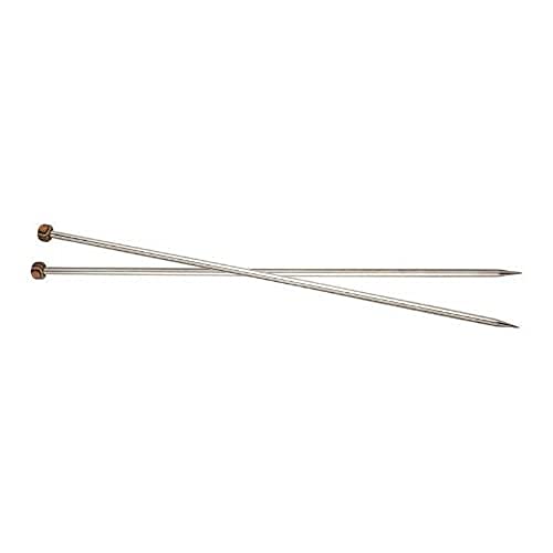KnitPro 25 cm x 3.5 mm Nova Single Pointed Needles, Silver von KnitPro