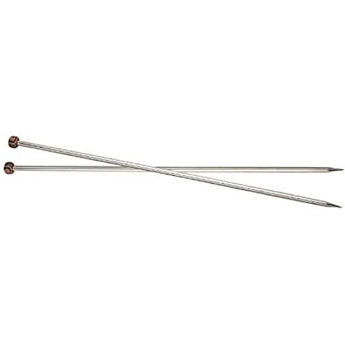 KnitPro K10206 Jackenstricknadeln, Messing, Silber, 25 x 1.3 x 5 cm, 2 von KnitPro