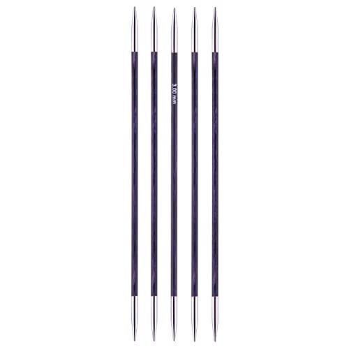 KnitPro 29005 Sockenstricknadel, Holz / Messing, violett, 15 x 0,3 x 0 von KnitPro