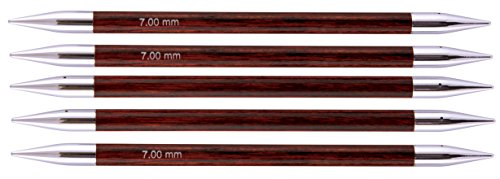 KnitPro 29043 Sockenstricknadel, Holz / Messing, braun, 20 x 0,7 x 0,7 von KnitPro