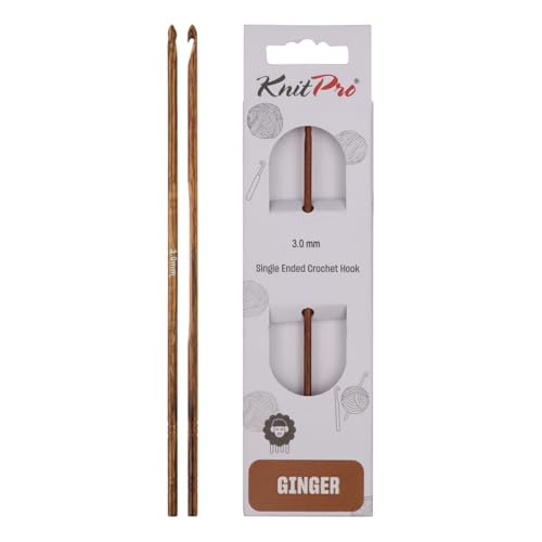 KnitPro – KnitPro Ingwer (3,00 mm) Häkelnadel – 1 Stück, Braun KnitPro – KnitPro Ingwer (3,00 mm) Häkelnadel – 1 Stück, Braun von KnitPro
