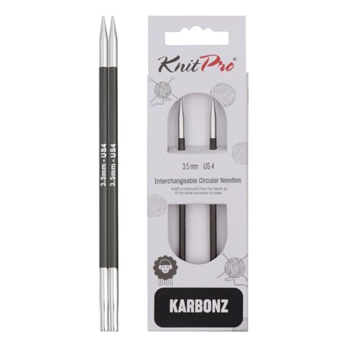 KnitPro Karbonz Austauschbare Nadelspitzen 5" (13cm) | 3,5mm KnitPro Karbonz Austauschbare Nadelspitzen 5" (13cm) | 3,5mm von KnitPro