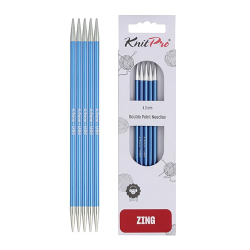KnitPro K47009 Sockennadeln, Metal, Blau, 15cm / 4mm KnitPro K47009 Sockennadeln, Metal, Blau, 15cm / 4mm von KnitPro