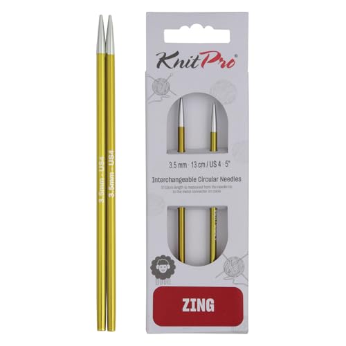 KnitPro Zing Austauschbare Rundnadeln 4" (10cm) | 3.5mm von KnitPro