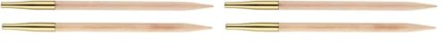 KnitPro Basix Birch: Knitting Pins: Circular: Interchangeable: Standard: 11.6cm x 3.00mm, Birkenholz, Multi-Colour, 11.6cm x 3mm (Packung mit 2) von KnitPro