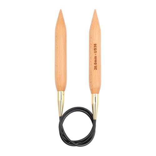 KnitPro Basix Rundstricknadel Birkenholz Natur 100 cm 20mm, Beige KnitPro Basix Rundstricknadel Birkenholz Natur 100 cm 20mm, Beige von KnitPro
