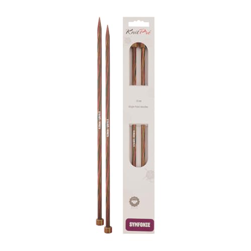 KnitPro Holz Jackenstricknadeln 40cm lang, Stärke 6,5 mm von KnitPro