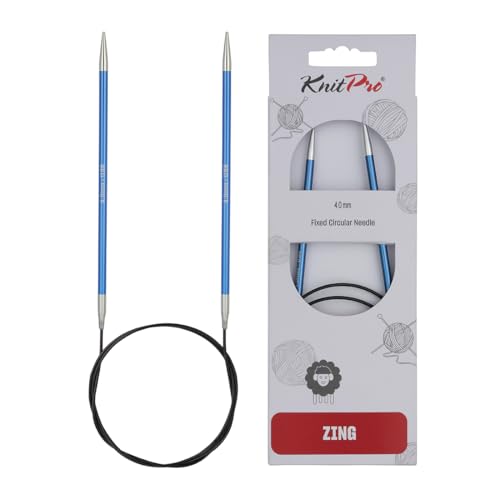KnitPro International Rundstricknadel ZING 4,00 mm saphir 40 cm, Blau von KnitPro