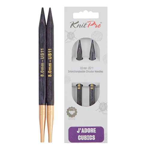 KnitPro J’adore Cubics Austauschbare Nadelspitzen 4" (10cm) | 8mm KnitPro J’adore Cubics Austauschbare Nadelspitzen 4" (10cm) | 8mm von KnitPro
