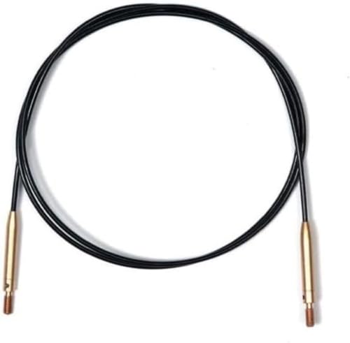 KnitPro K10585 Kabel, Edelstahl, Schwarz/Gold, 100cm von KnitPro