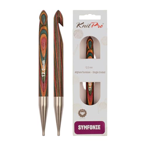 KnitPro Symfonie Afghanische/Tunesische Häkelnadeln | 12mm von KnitPro