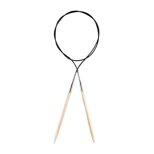 KnitPro K22214 Rundstricknadel, Bamboo, Beige, 40 cm x 8 mm von KnitPro