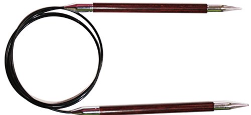 KnitPro K29101 Rundstricknadeln, Holz/Messing/Nylon, Braun, 80 x 0.1 x 0.1 cm von KnitPro