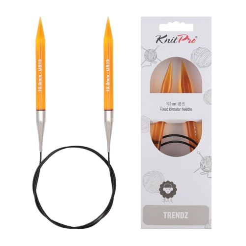 KnitPro KP51122 Rundstricknadeln, Holz, Mehrfarbig, 100 cm x 10 mm von KnitPro