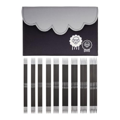 KnitPro Karbonz Deluxe Nadelspiel Set 6" (15cm) | 9 Größen (2mm bis 4mm) KnitPro Karbonz Deluxe Nadelspiel Set 6" (15cm) | 9 Größen (2mm bis 4mm) von KnitPro