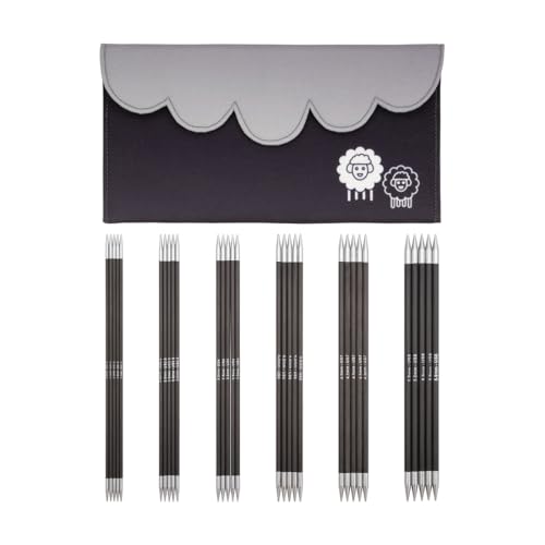 KnitPro Karbonz Starter Nadelspiel Set 8" (20cm) | 6 Größen (2,5mm bis 5mm) KnitPro Karbonz Starter Nadelspiel Set 8" (20cm) | 6 Größen (2,5mm bis 5mm) von KnitPro