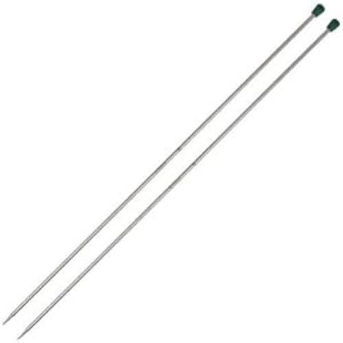 KnitPro K36258 Nadeln, Edelstahl, Holz, Silber, 40cm, 3.75mm, 2 Count von KnitPro