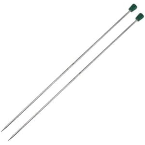 KnitPro K36260 Nadeln, Edelstahl, Holz, Silber, 40cm, 4.5mm, 2 Count von KnitPro