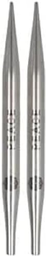KnitPro K36179 Nadel Tipps, Edelstahl, Silber, 10cm, 6mm, 2 Count von KnitPro
