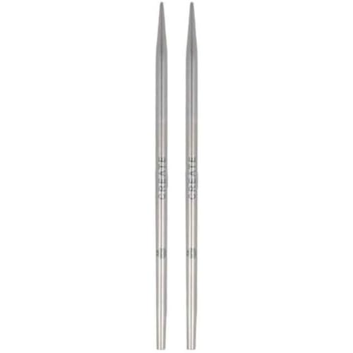 KnitPro K36154 Nadel Tipps, Edelstahl, Silber, 13cm, 3.75mm, 2 Count von KnitPro