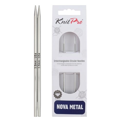 KnitPro Nova Metal: Knitting Pins: Circular: Interchangeable: Special: 3.50mm, Metall, Silber von KnitPro