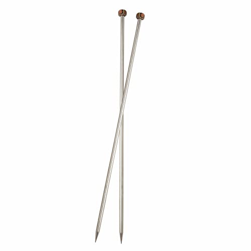 KnitPro Nova Metal: Knitting Pins: Single-Ended: 15cm x 5.00mm, Metall, Silber von KnitPro
