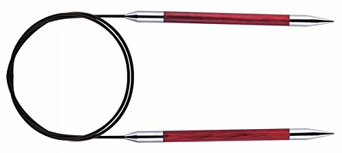 KnitPro K29099 Rundstricknadeln, Holz/Messing/Nylon, Pink, 80 x 0.1 x 0.1 cm von KnitPro
