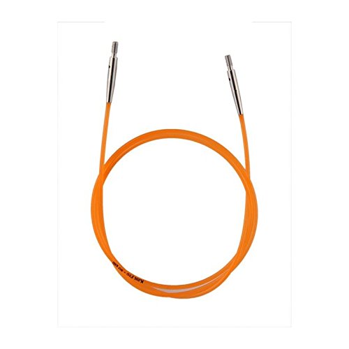 KnitPro Seile neu (farbig/Color) für Nadelspitzen, Endkappen + Schlüssel (56 cm Seillänge für eine Gesamtlänge von 80 cm) von KnitPro
