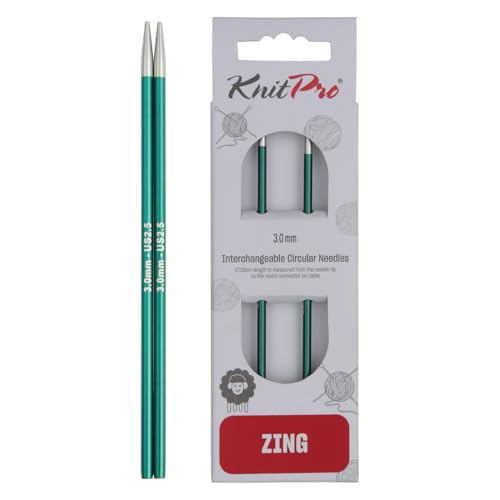 KnitPro Zing Austauschbare Rundnadeln 5" (13cm) | 3mm KnitPro Zing Austauschbare Rundnadeln 5" (13cm) | 3mm von KnitPro