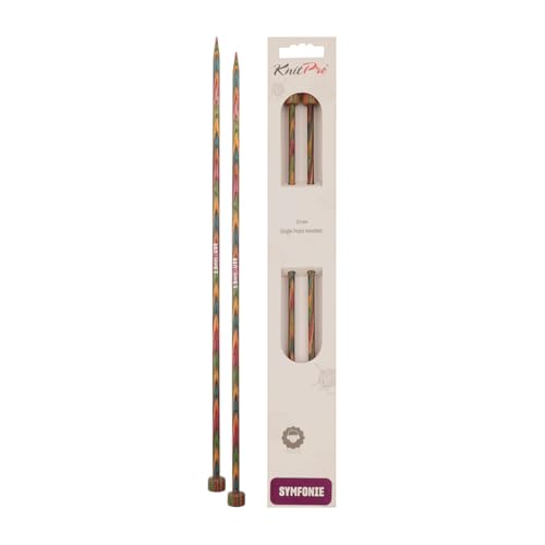 KnitPro Symfonie Holz Langnadeln 25cm, 10,0mm (20212), 5.00mm (20205), 5 mm von KnitPro