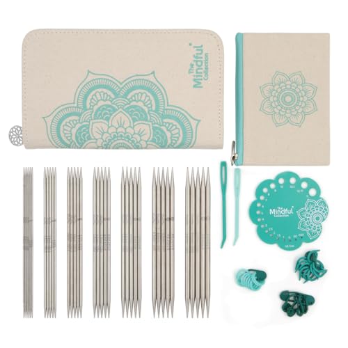 KnitPro K36331 Nadel-Set, Edelstahl, Blau & Ecru, One Size von KnitPro