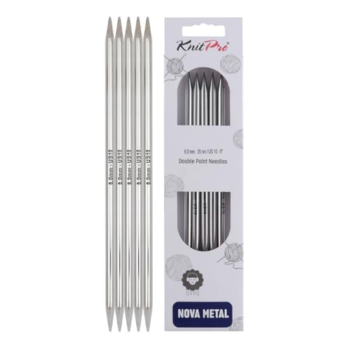 Knitpro - Knitpro Nova Metal (20 cm x 6,00 mm) Sockennadeln - 1 Einheit von KnitPro