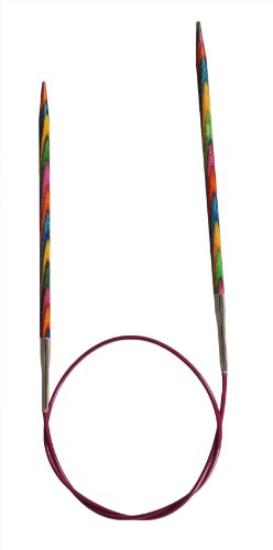 KnitPro K20393 Rundstricknadel, Holz, Mehrfarbig, 50 cm x 5,5 mm von KnitPro