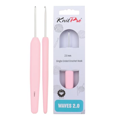 Waves 2.0 Single Ended Crochet Hooks 5.5 mm - I/9 (Cobalt Blue), Zuckerwatte von KnitPro