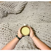 Decke Chunky Yarn Soft Knit - Jumbo, Cozy Chenille von KnitbyMira