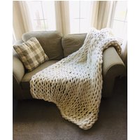 Handgestrickte Super Chunky, Armdecke - Duper Chunky Throw von Kniterally