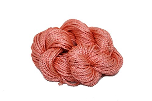 Knitsilk 3-lagiges Maulbeerseidengarn, 50 g, 260 Meter, ideal zum Stricken, Häkeln, Schmuckherstellung (Blush Pink) von Knitsilk