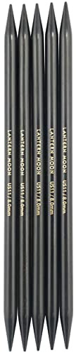 Knitter's Pride 350032 Nadelspiel, schwarz, 8 mm / 20 cm von Lantern Moon