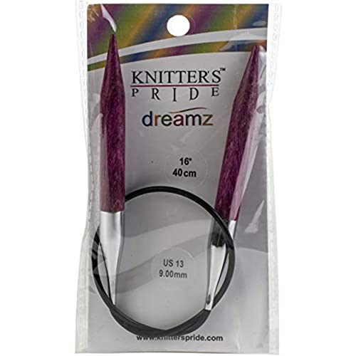 Knitter's Pride KP200217 Dreamz Rundstricknadeln, fest, 16 Zoll, 13/9 mm von Knitter's Pride