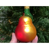 Weihnachtsbaumspielzeug, Weihnachtsdeko, Glas, Weihnachtsschmuck, Birne, Herzogin, Obst, Geschenk, Sammlung, Charakter, Flora von Knittingfashionstyle