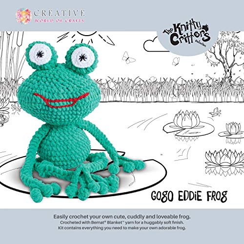 Knitty Kritters CSS6007 Knitty Critters-Frog Go Eddie von Knitty Critters