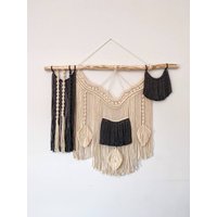 Moderne Makramee Wandbehang, Große Kulisse, Wandkunst, Dekor, Gewebter Wandteppich, Geschenk Für Neues Zuhause, Rustikale Kunst von KnitushkiStore