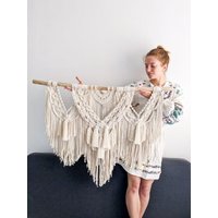 Weben Wandbehang, Wandbehang Makramee Boho Dekor, Große Wohnheim Wand Wandkunst, Weihnachtsgeschenk Weben Wandbehang, Wandbehang Makramee Boho Dekor, Große Wohnheim Wand Wandkunst, Weihnachtsgeschenk von KnitushkiStore