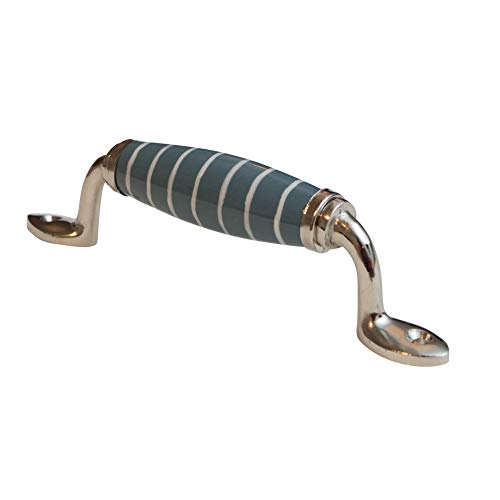 Dekorativer Möbelgriff Schubladengriff Keramik Schrankgriff Shabby Chic Küche (Knober HAN 07) von Knober