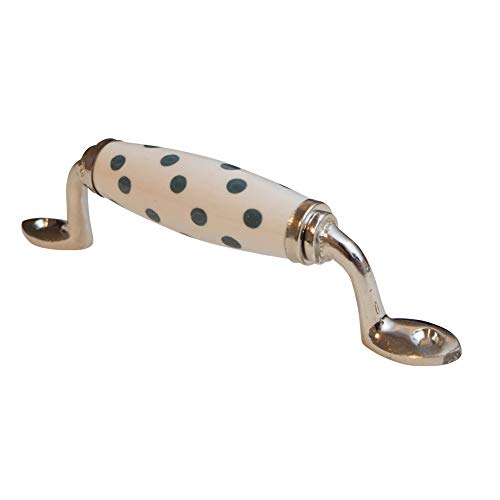 Dekorativer Möbelgriff Schubladengriff Keramik Schrankgriff Shabby Chic Küche (Knober HAN 10) von Knober