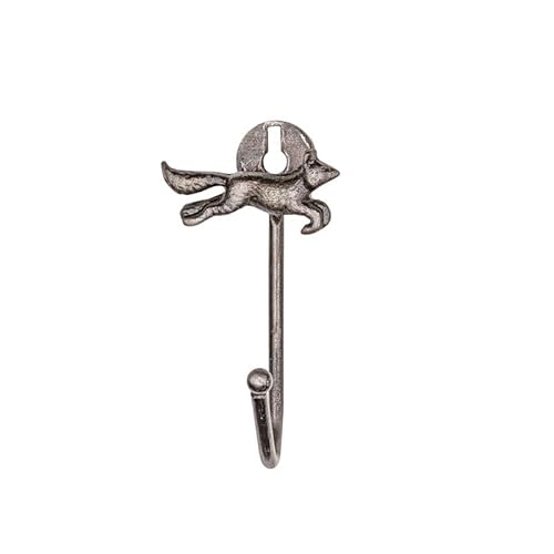 Knober Tierische Wandhaken –stabile Tierkopf-Haken für Wand & Vorhang – Vintage Look – vielseitig als Garderobenhaken oder Vorhanghalter nutzbar - laufender Fuchs Knober Tierische Wandhaken –stabile Tierkopf-Haken für Wand & Vorhang – Vintage Look – vielseitig als Garderobenhaken oder Vorhanghalter nutzbar - laufender Fuchs von Knober