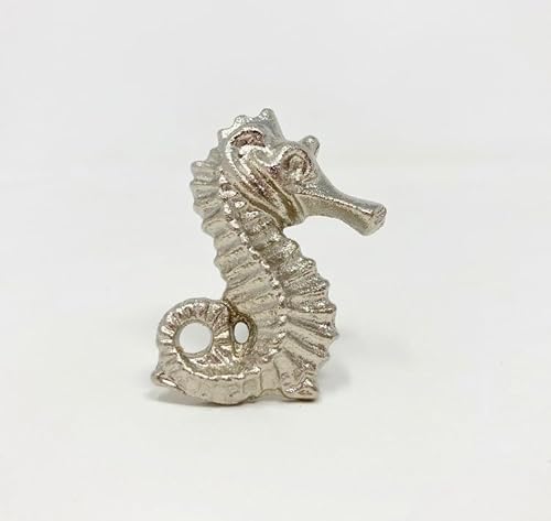 Knobs By Blossom Seepferdchen-Knauf in Silber von Knobs By Blossom