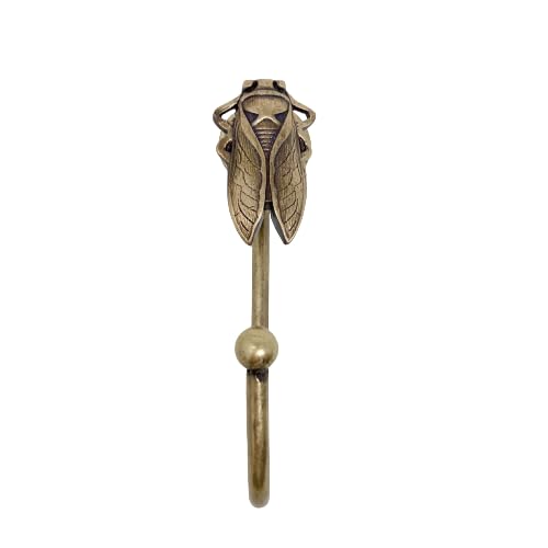 Knobs By Blossom Vintage Antik Messing Eisen Wandhaken Raffhalter Bronze Handmade Metall Tier Haken (21. Käfer) von Knobs By Blossom