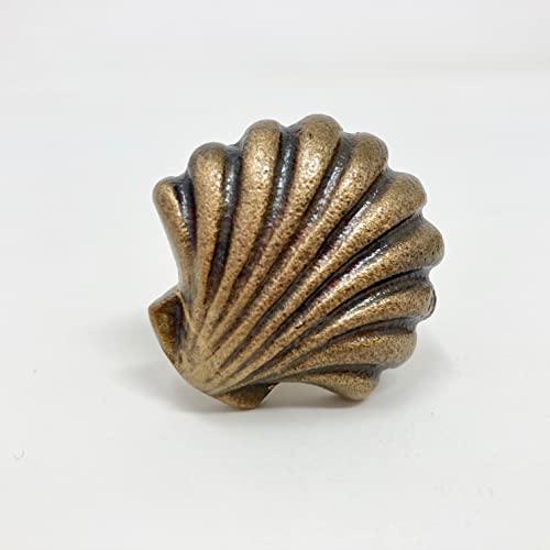 Schubladenknöpfe, Sea-Life, Marineblau, Bronze, für Badezimmer, Schränke, Kommode (8. kleine Muschel) von Knobs By Blossom